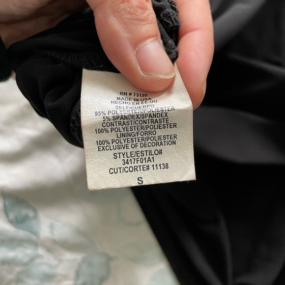 Fredericks black dress size small - Picture 3 of 3